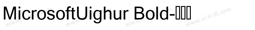 MicrosoftUighur Bold字体转换